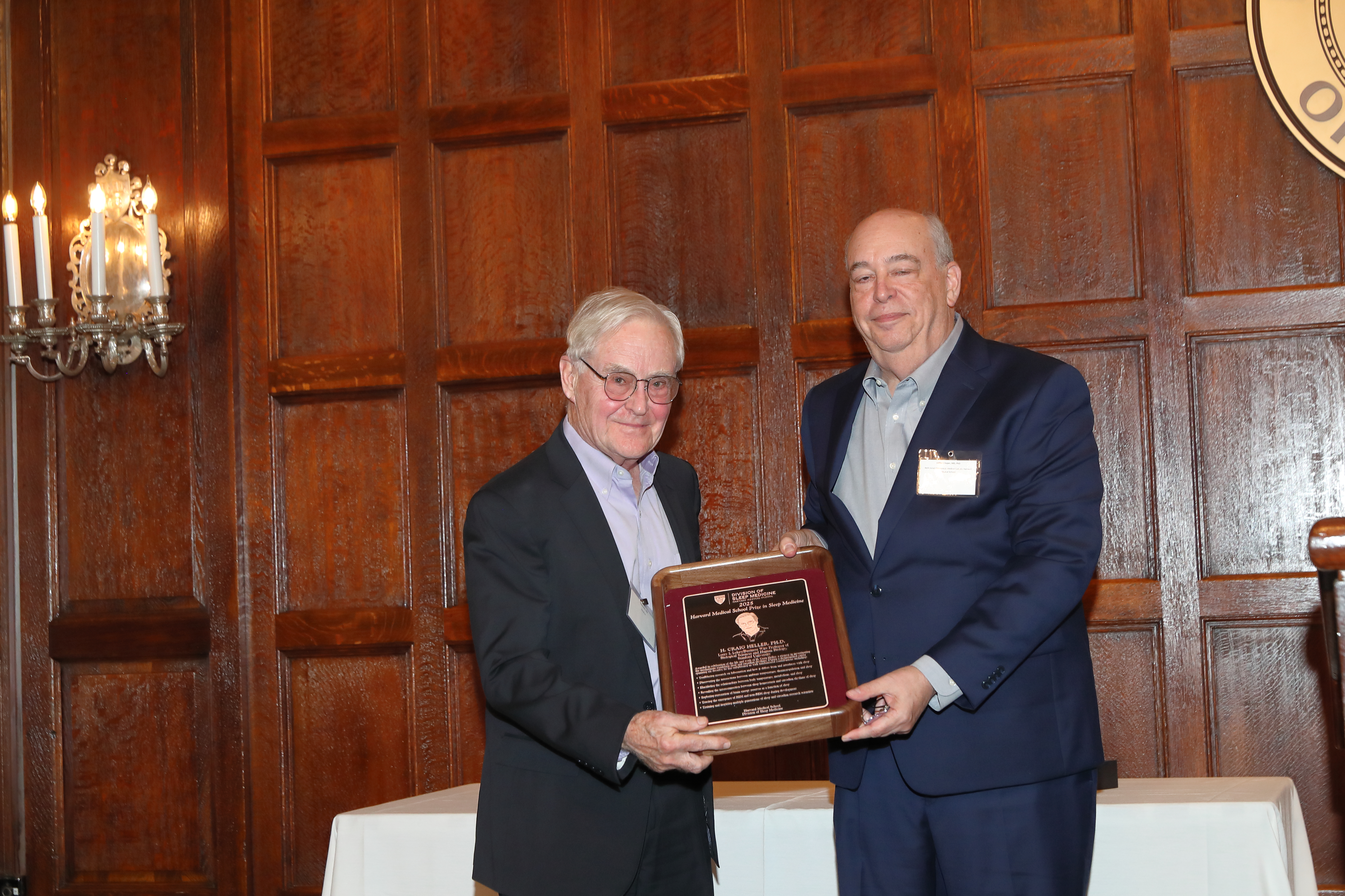 Dr. Heller accepting the 2025 Annual Prize