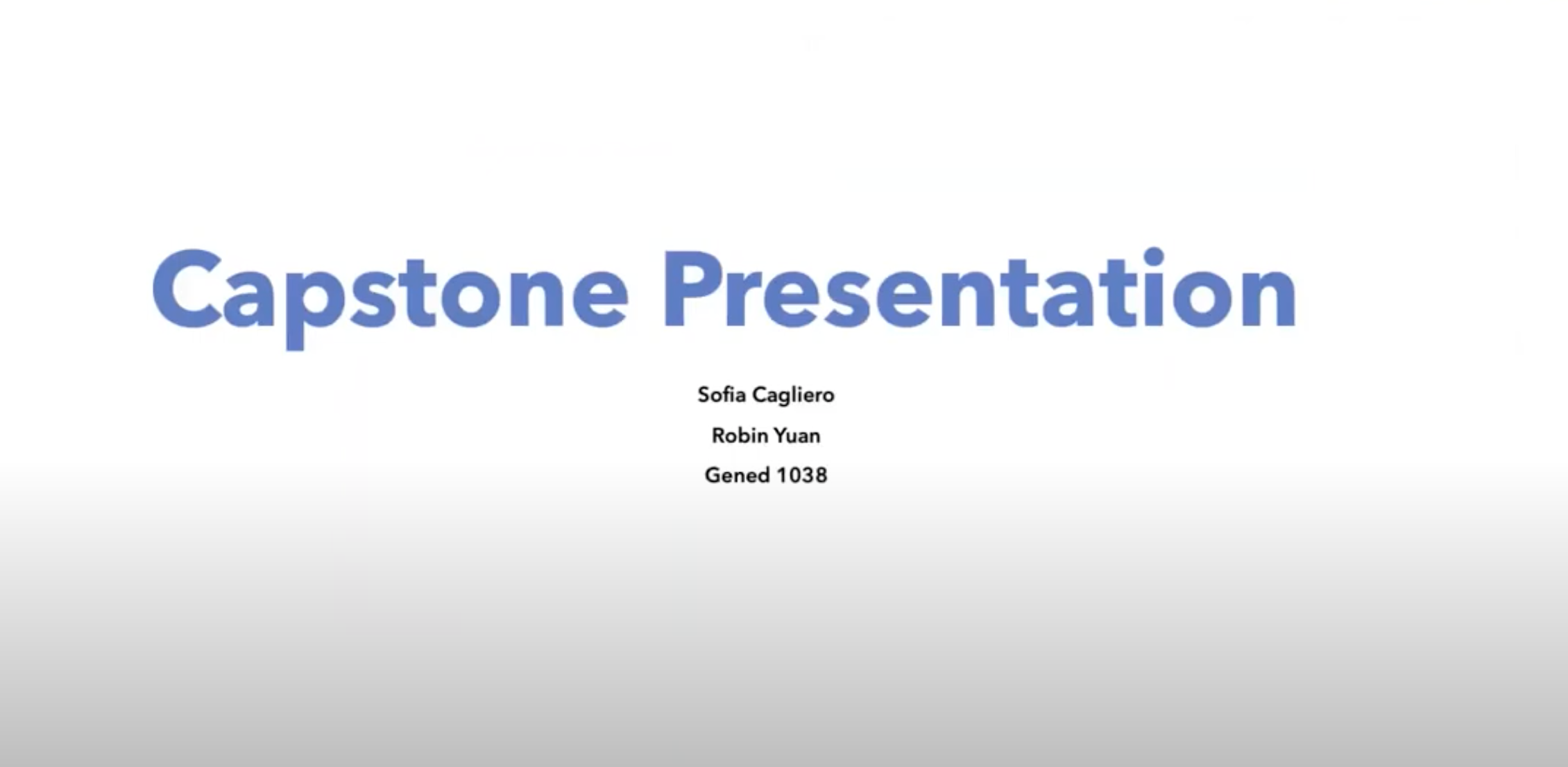Gened1038: Sleep Capstone Presentation