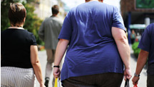 Crowd of Overweight People
