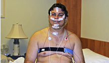 Man Ready for Sleep Study