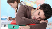 Man Sleeping in Class